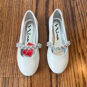 Little Girl’s white dress shoes